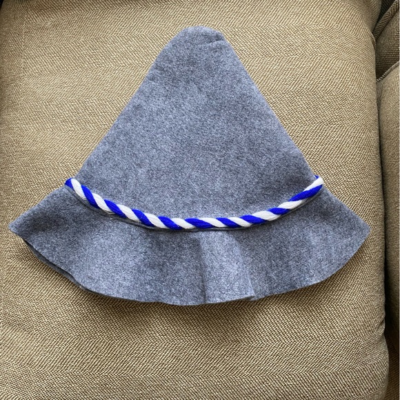 Oktoberfest Unisex Bavarian Hat. Gray Felt with Beer Inspired Details. OS, NWT. - Picture 2 of 5